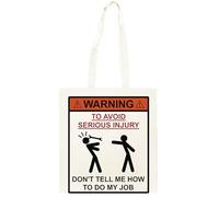 Oldrytee Non Dirmi Come Fare Il Mio Lavoro Shopping Borsa Shopper Unisex Beige In Cotone