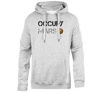 Oldrytee Occupy Mars Elon Musk Spacex Felpa Grigia con Cappuccio Unisex vestibilità Semplice