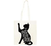Oldrytee Supplica Di Un Gatto Shopping Borsa Shopper Unisex Beige In Cotone