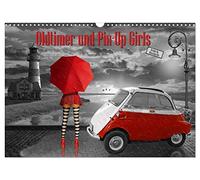 Oldtimer und Pin-Up Girls by Mausopardia (Wandkalender 2026 DIN A3 quer), CALVENDO Monatskalender: Sexy Pin-Up Girls und kultige Oldtimer im Retro Style der 50er, 60er und 70er Jahre.