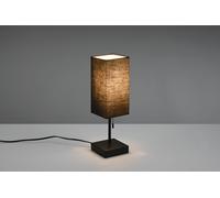 OLE LAMPADA DA TAVOLO NERA CON PARALUME NERO CON INTERRUTTORE A CORDA CON DOPPIA PORTA USB ( USB + USB-C ) PER RICARICA H. 30CM