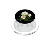 Oleandro bianco contorno nero Art PopSockets PopGrip per MagSafe