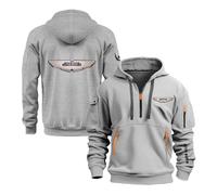 OLEBYKEZ Felpa con Cappuccio Comoda da Uomo per A.s.t.o.n M.a.r.Ti.n Capispalla Maglioni Giacche Sportive Mezza Cerniera Cappotti Stampati Tasche Abbigliamento-QHSe||m