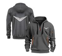 OLEBYKEZ Felpa con Cappuccio Comoda da Uomo per L'allenamento A.s.t.o.n M.a.r.Ti.n Felpe Semplici Giacca Mezza Cerniera Abbigliamento Sportivo Primaverile-SHSe||3X_l