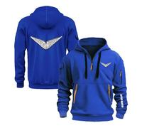 OLEBYKEZ Felpa con Cappuccio Comoda da Uomo per L'allenamento A.s.t.o.n M.a.r.Ti.n Felpe Semplici Giacca Mezza Cerniera Abbigliamento Sportivo Primaverile-LanSe||XX_l