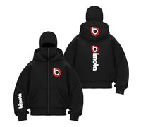 OLEBYKEZ Felpe con Cappuccio Larghe da Uomo Passamontagna per Giacche Attive B.i.m.o.t.a Doppio Capispalla Tute Stampa Cuciture-HeiS||s