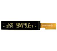 Oled Display Modulo 20x2 Giallo Su Nero 5V I2C Parallele Spi MCOT22005A1V-EYM