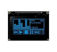 Oled Grafico Display Modulo 128 X 64 Blu Su Nero 3V A 3V I2C Parallele Spi