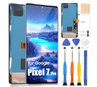 OLED per Google Pixel 7 Pro LCD Schermo, Sostituzione Schermo per Pixel 7 Pro GP4BC GE2AE GFE4J 6.7 Pollici LCD Display Digitazer Full Assembly con Riparazione Kit, Nero con Cornice