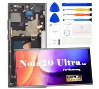 OLED per Samsung Galaxy Note 20 Ultra 5G Display LCD Note 20 Ultra 5G Sostituzione dello schermo N986B/N986U/ N986U1/N986W/N986N Touch Digitizer Assembly Assembly Kit di Riparazione (Supporto Impronte