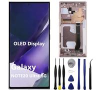 OLED per Samsung Galaxy NOTE20 Ultra SM-N985F Schermo di Ricambio NOTE20Ultra 5G SM-N986U SM-N986U1 SM-N986W Display LCD Touch Screen Digitizer Supporto Impronte Digitali e S-Pen (con Cornice
