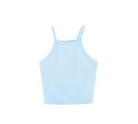OLEETS Canotta Da Donna - Canotta Da Donna Con Scollo A U, Sexy, Casual, Slim, Senza Maniche, Corta, Da Festa, Streetwear, Estiva, Morbida, Con Fondo A Canotta, T-Shirt, Blu, S