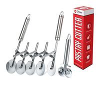 OLEEX, IL TUO AIUTO IN CUCINA Set tagliapasta Oleex "All-Dough". Tagliapasta a 5 rotelle e rotella tagliaravioli/rotella tagliapizza a doppia scanalatura! Versatile taglia brownie, macchina per la