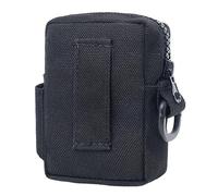 OLELY Portasigarette da Esterno for Uomo con Custodia Porta Accendino , Borse portaoggetti Portatili for Appendere Le Sigarette in Vita, for l'escursionismo Sportivo (Color : Nero)