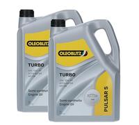 Oleoblitz Kit 2X Pulsar S Turbo 10W-40 by Petronas - Olio Motore Auto - ACEA A3-B4 - Semisintetico - 2 Confezioni da 5 Litri