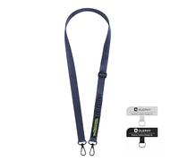 OLEPHY Cordino per Telefono Universale da Patch, Regolabile Cinturino da Collo Polso, Rimovibile Catena Laccio per Cellulare, Collana per iPhone Samsung Huawei Xiaomi Google, Blu