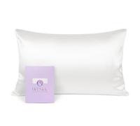 OLESILK 100% Mulbery Silk Pillowcase with Hidden Zipper for Hair And Skin, Both Sides 19mm Charmeuse Gift Box 1pc - Ivory, 40x60cm