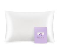 Olesilk 100% seta Mulbery federa con cerniera nascosta per capelli e di bellezza, entrambi i lati 19 mm charmeuse confezione regalo, Tessuto, Ivory, 1pc Toddler - 13'' x 18''