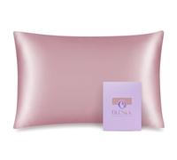 OLESILK Federa in 100% seta di gelso con cerniera nascosta, per la bellezza dei capelli e della pelle, entrambi i lati 19 mm, confezione regalo Charmeuse, colore: prugna chiaro, per bambini piccoli