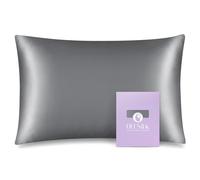 OLESILK Federa per cuscino da viaggio per bambini in 100% seta di gelso, 2 confezioni, adatta a capelli e pelle, su entrambi i lati, in pura seta naturale da 19 momme con cerniera nascosta, 33 x 46 cm