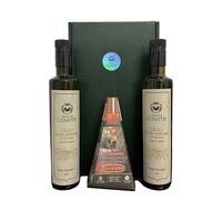 Oleum Comitis - Olio EVO 2x500 ml e Parmigiano 30 Mesi Confezione Regalo