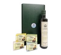 Oleum Comitis - Olio EVO 750 ml e 4 Saponi Naturali Confezione Regalo
