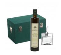 Oleum Comitis - Olio EVO Cofanetto Legno 750 ml + Oliera Ichendorf