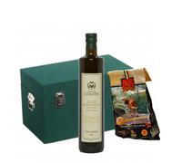 Oleum Comitis - Olio EVO Cofanetto Legno 750 ml + Parmigiano 24 Mesi
