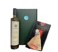 Oleum Comitis - Olio EVO Confezione Regalo 750 ml e Parmigiano 24 Mesi