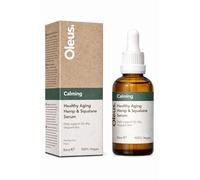 Oleus Siero calmante per l'invecchiamento sano alla canapa e squalano, 50 ml, 100% vegano, supporto quotidiano per pelle secca e affaticata