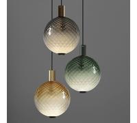 OLEV Lampada a sospensione a LED BEAM STICK NUANCE BALLOTON ambra Ø 20 cm 927 OleV