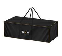 OLEVOLT Borse di Stoccaggio Grande 200x60x75cm Contenitore Albero di Natale Tessuto Oxford 600D Impermeabile Borsa per Cuscini da Giardino XXL Sacca porta Cuscini da Esterno con Cerniera