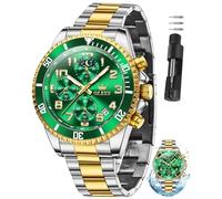 OLEVS Orologi per gli uomini in acciaio inossidabile vestito uomo orologio con data grande quadrante cronografo impermeabile lusso moda orologio blu/nero/oro/verde/argento Face Relojes para Hombres
