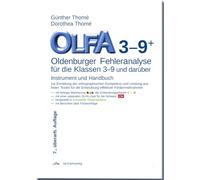 OLFA 3-9: Oldenburger Fehleranalyse für die Klassen 3-9: Instrument und Handbuch zur Ermittlung der orthographischen Kompetenz und Leistung aus freien ... die Entwicklung effektiver Fördermaßnahmen