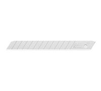 OLFA AB-10S - Pack de 10 cuchillas troceables 9 mm acero inoxidable plateadas