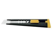 OLFA ML - Cúter con bloqueo automático y mango metálico y cuchilla de 18 mm