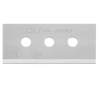 OLFA SKB-10/10B - Pack de 10 cuchillas rectangular 40x17,8x0,4 mm plateadas