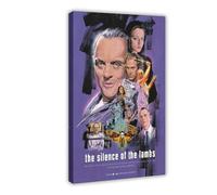 OLFCESPP Poster su tela del film Il silenzio degli innocenti (2), decorazione per camera da letto, ufficio, camera da letto, regalo, 30 x 45 cm