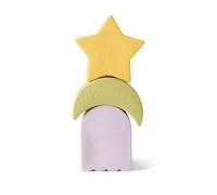 Oli & Carol - Giocattolo a blocchi impilabili - Regalo per bambini 0 3 6 mesi, 1 anno - 3 forme geometriche