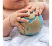 Oli & Carol - Giocattolo da bagno in gomma naturale, Earthy The World Ball, 11 cm