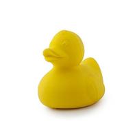 Oli & Carol - Giocattolo da bagno in gomma naturale, Elvis l'anatra da bagno, giallo, 8 cm