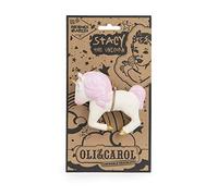 Oli & Carol - Giocattolo di dentizione in gomma naturale, Stacy The Unicorn, 10 cm