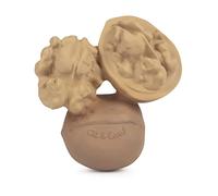 Oli & Carol - Gomma Naturale Baby Massaggiagengive, Nutty The Walnut, 9 cm