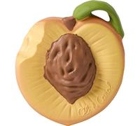 Oli & Carol - Massaggiagengive per bambini in gomma naturale - Regalo per bambini 0 3 6 mesi, 1 anno - Palm Peach