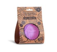 Oli & Carol Palla sensoriale bambino con texture - Massaggiagengive in gomma naturale - Regalo per bambini 0 3 6 mesi, 1 anno - Cavolo Viola - OLI&CAROL