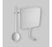 CASSETTA WC ESTERNA BIANCA A ZAINO TOPAZIO OLI PNEUMATICA 411771 CON RUBINETTO