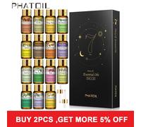 Oli essenziali puri 15 pezzi Set regalo Aroma vegetale naturale diffusore di olio essenziale eucalipto vaniglia menta lavanda rosa olio dell'albero del tè