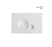 OLI GLOBE Placca di comando abs bianco doppio scarico x cassetta OLI74