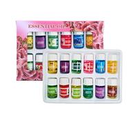 Oli Per Aromaterapia - 12 Profumi, Miscele Di Oli Essenziali, Effetto Calmante | Antistress, Miscela Rilassante, Olio Essenziale Floreale Per La Meditazione, Relax In Camera Da, Supporto Per Il