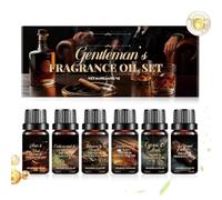 Oli per aromaterapia - Olio naturale elegante, 6 pezzi Deodorante per ambienti pressato a freddo a lunga durata, Fragranza per aromaterapia per umidificatore Casa Auto Profumo Candle Sapone Sauna Sha